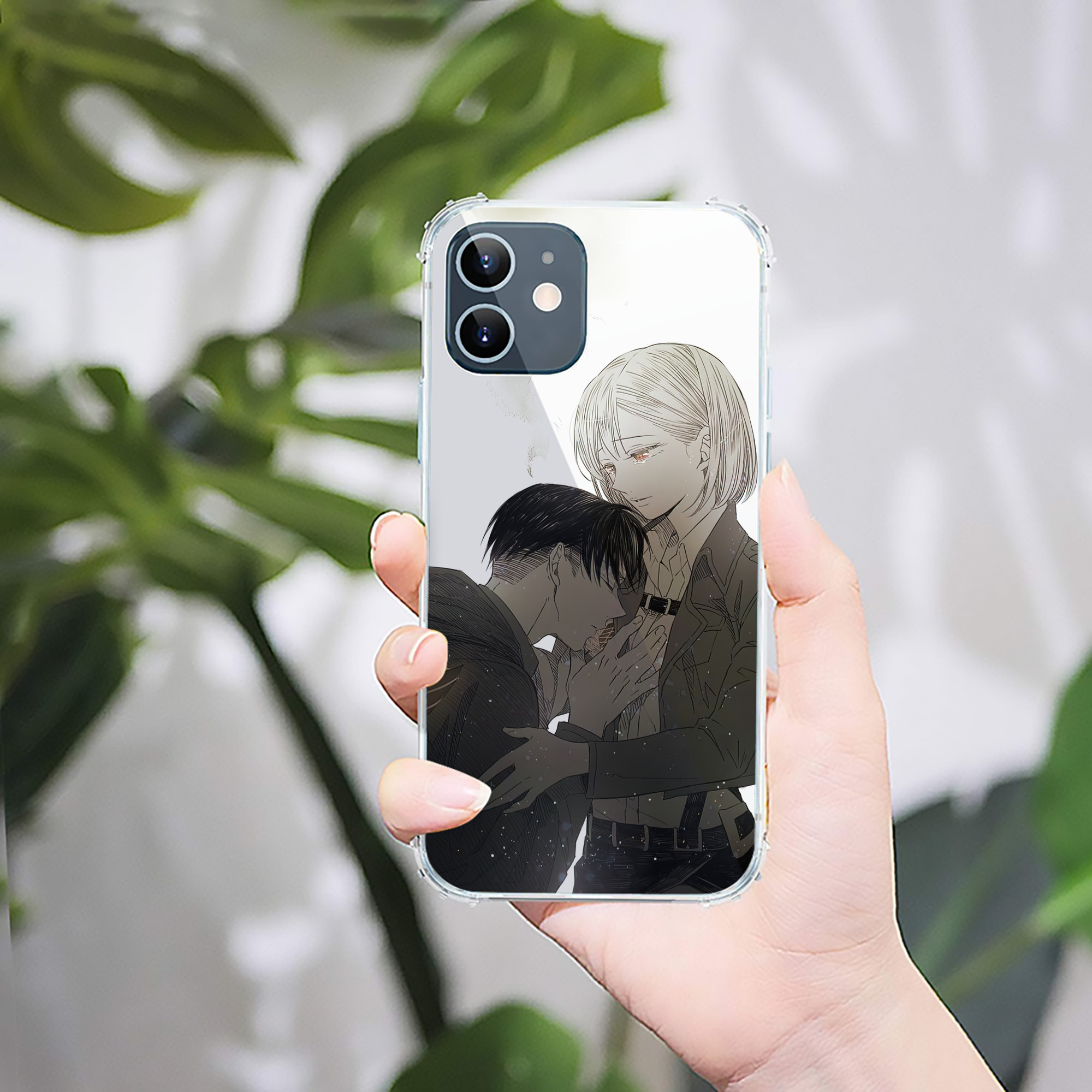 （画像用） 進撃の巨人 Attack on Titan 【iPhone 12シリーズ対応】透明スマホケース（クリアソフトケース）